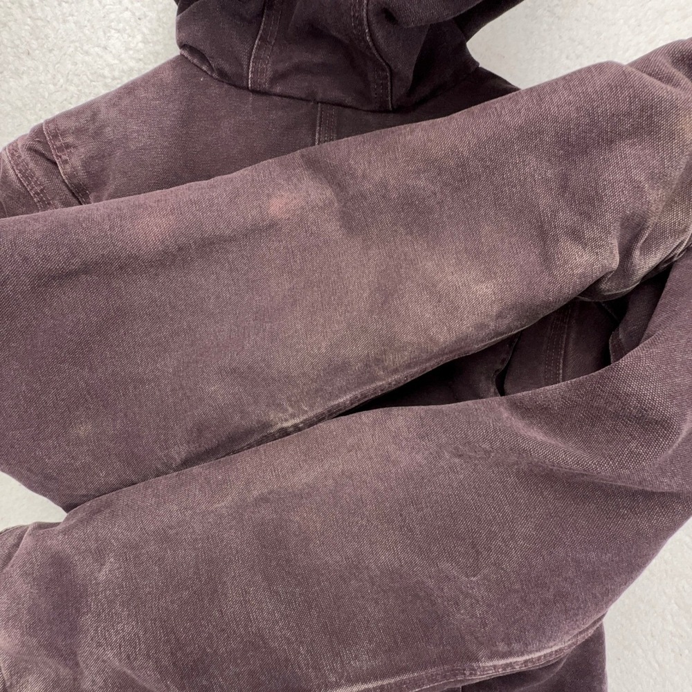 Carhartt Sierra Jacket Sherpa Lined Womens Small WJ141 DWN Deep Wine Purple - Picture 12 of 16
